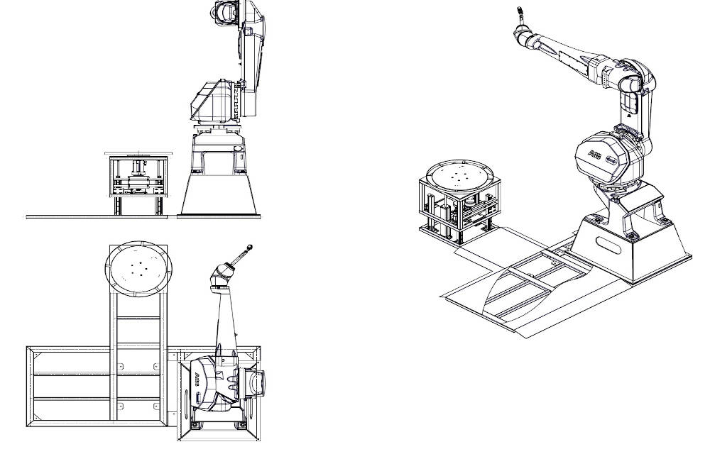 Zrobotyzowane stanowisko do malowania za pomocą robota ABB IRB 5510